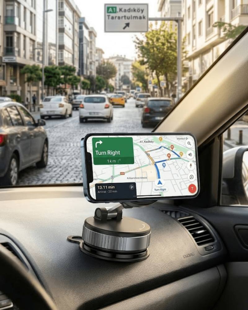 Katlanabilir Manyetik Telefon Tutucu Araç Konsol Telefon Standı