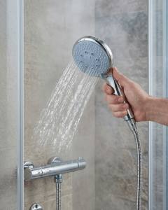 Spiral Hortumlu 4 Kademeli El Duşu Seti Duvar Askılı Banyo Duş Başlığı