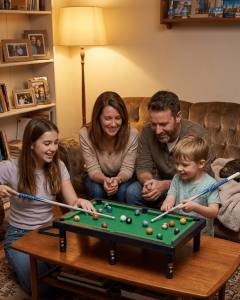 Çocuklar İçin Bilardo Seti Masaüstü Snooker ve Pool Oyuncak