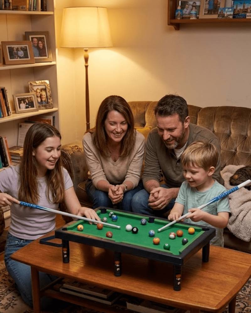 Çocuklar İçin Bilardo Seti Masaüstü Snooker ve Pool Oyuncak