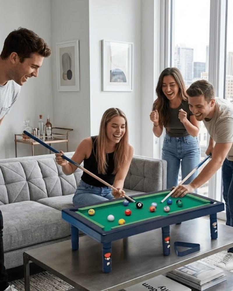 Masaüstü Bilardo Seti 5 Yaş Üzeri Çocuklar İçin Eğitici Oyuncak