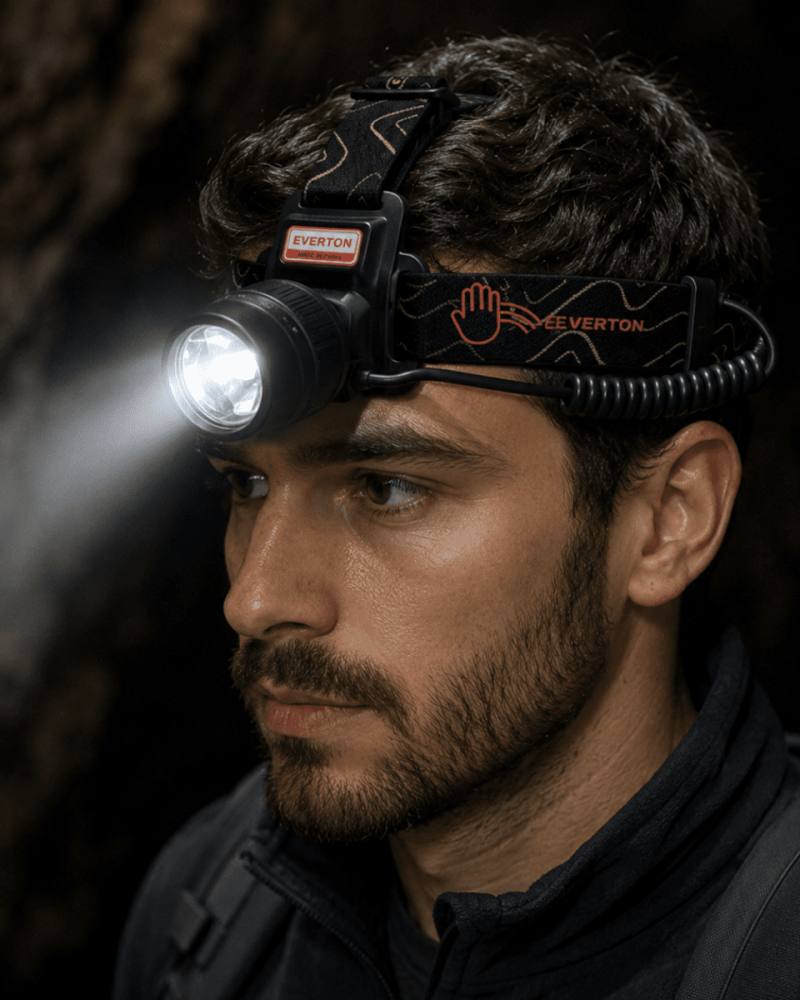 30W LED Kafa Feneri Sensörlü Type C Şarjlı