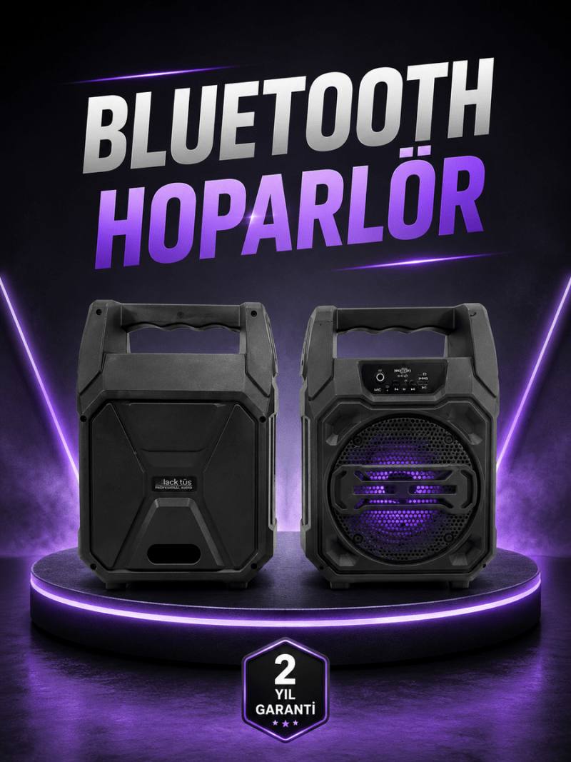 6.5 İnç Kablosuz Hoparlör Bluetooth Bağlantılı Yüksek Ses