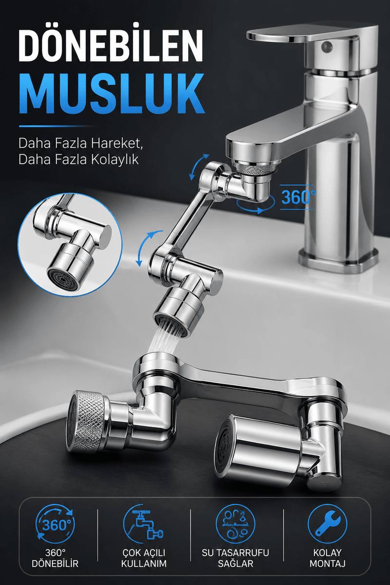 DÖNEBİLEN MUSLUK ÖZEL SU AKIŞ TASARIMI