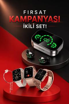 Yeni Nesil Kaliteli Akıllı Saat ve Kablosuz Bluetooth Kulaklık Yüksek Ses Kaliteli