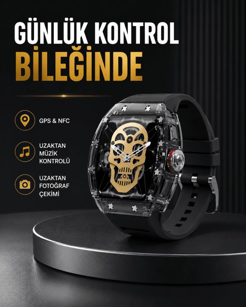 GPS ve NFC Özellikli Akıllı Saat iOS Android Uyumlu