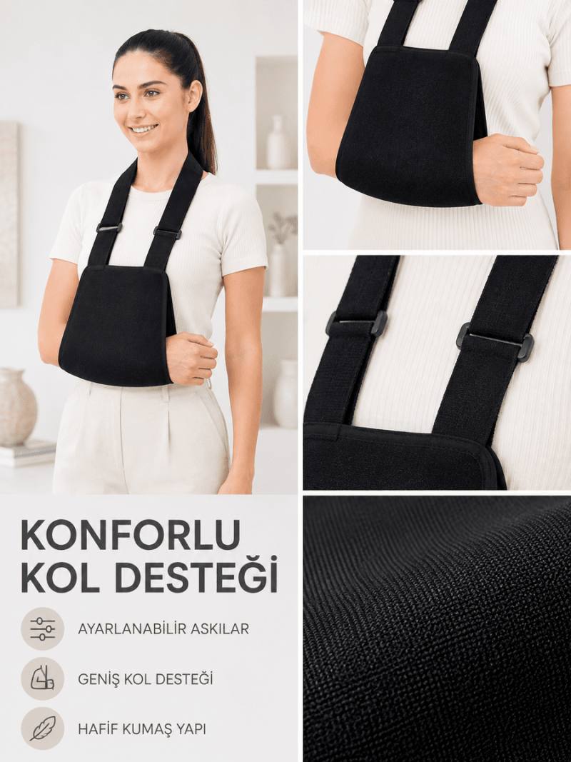 Pratik Kol Askısı Ayarlanabilir Kol Destekleyici Omuz ve Kol Askısı