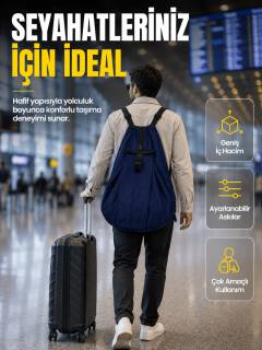 Çok Amaçlı Katlanabilir Taşıma Çantası Geniş Hacimli Günlük Kullanım Çantası