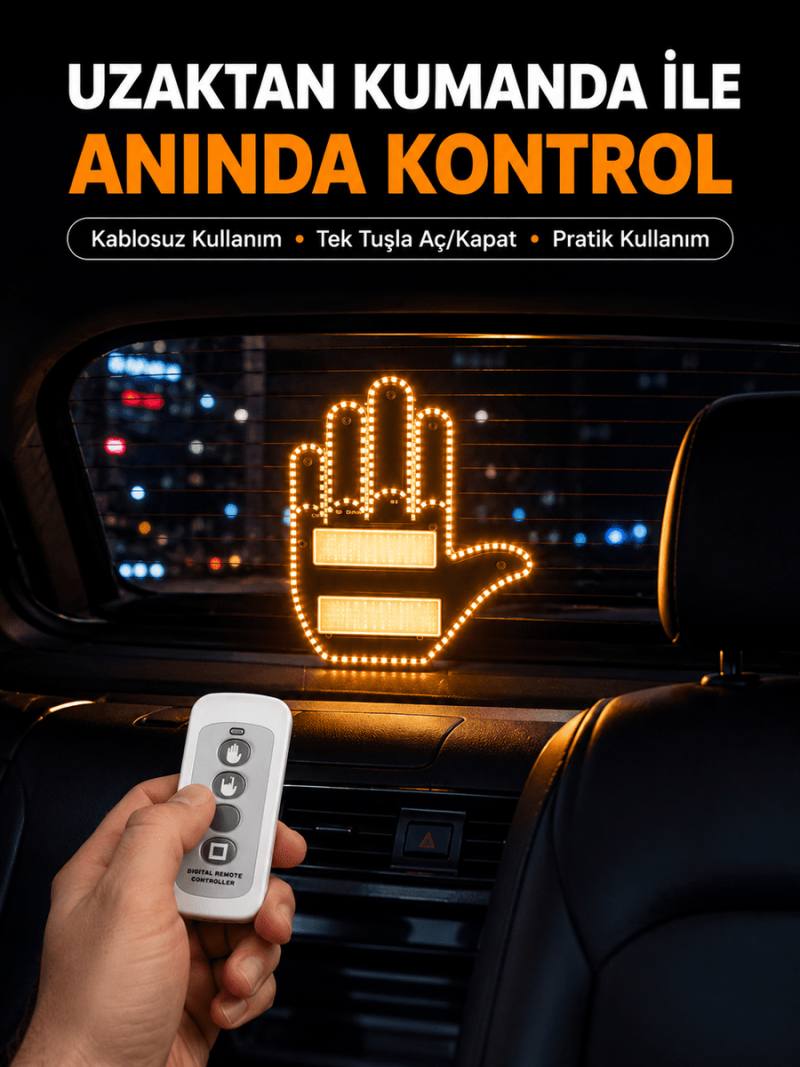 Naylon Bantlı Kolay Montajlı Araç Jest Işığı