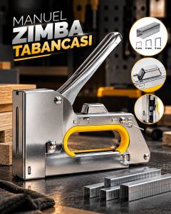 4-6-8 mm Uyumlu Manuel Zımba Tabancası No.13 Güçlü Metal Gövdeli El Tipi Zımba Makinesi