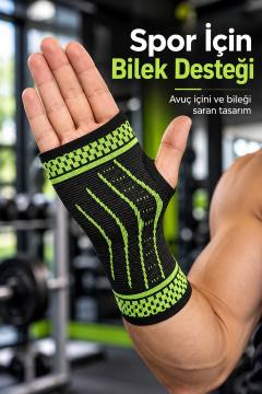 Başparmak Açıklıklı Spor Bilekliği Avuç İçi Destekli