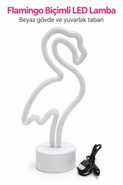 Flamingo LED Lamba Pembe Işıklı