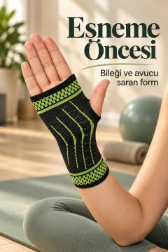 Fitness ve Antrenman İçin Avuç İçi Destekli Sporcu Bilekliği