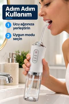 Ağız Duşu Zayıf Güçlü ve Darbeli Mod Seçenekli