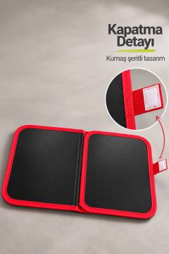 Çizim Kitabı Kumaş Kapatma Şeritli Desenli Kapaklı