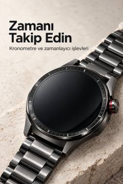 Mesaj Bildirimlerini Görüntüleyen Bluetooth Bağlantılı Şarjlı Akıllı Saat