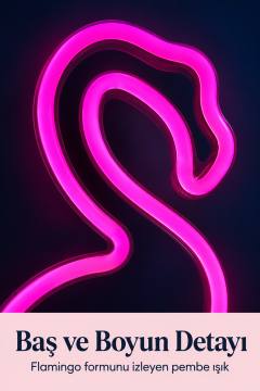 Flamingo LED Lamba USB Kablolu Beyaz Gövdeli