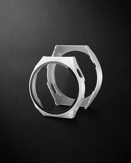 Huawei Watch GT2 46mm Dota Camlı Kasa Ekran Koruyucu - Gümüş