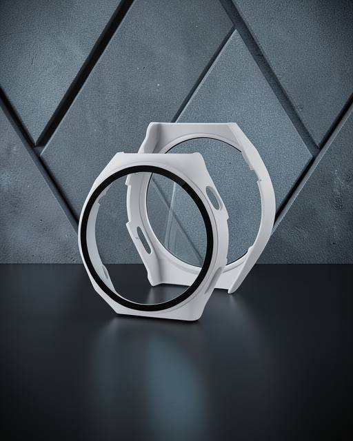 Huawei Watch GT2 Pro 46mm Dota Camlı Kasa Ekran Koruyucu - Gri