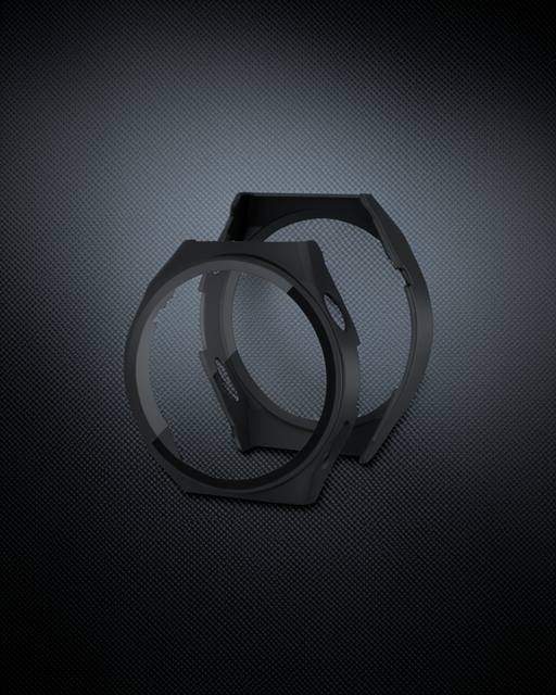 Huawei Watch GT3 42mm Dota Camlı Kasa Ekran Koruyucu - Siyah