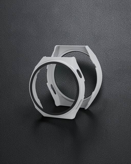 Huawei Watch GT3 Pro 43mm Dota Camlı Kasa Ekran Koruyucu - Gri