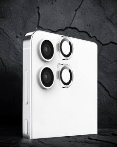 Samsung Galaxy A06 Raze Metal Kamera Lens Koruyucu - Gümüş