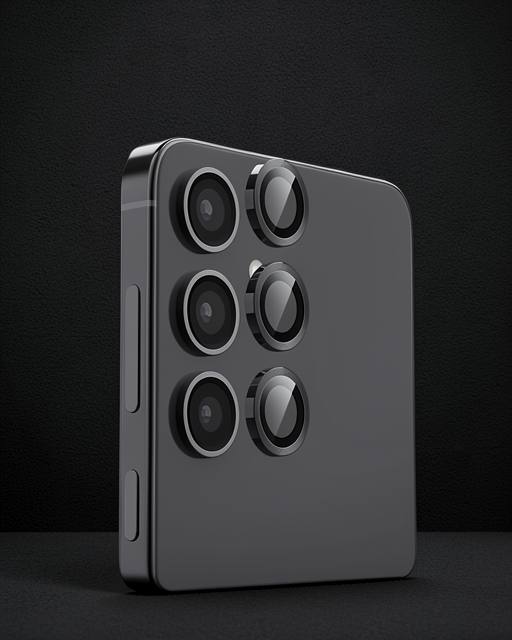 Samsung Galaxy A16 5G Raze Metal Kamera Lens Koruyucu - Siyah