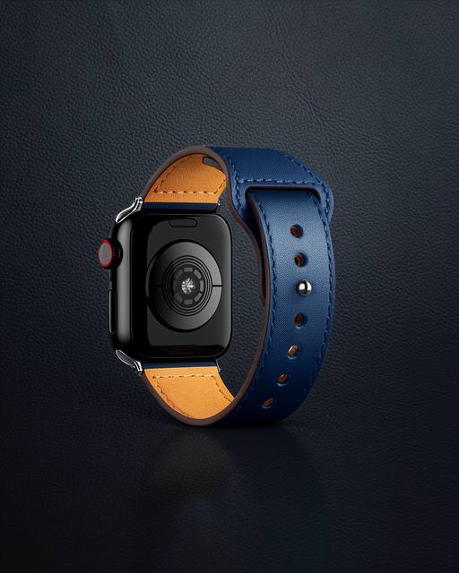 Apple Watch 38mm Kr415 Luaz Deri Kordon (saat Değildir) - Lacivert