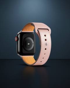 Apple Watch 38mm Kr415 Luaz Deri Kordon (saat Değildir) - Pembe