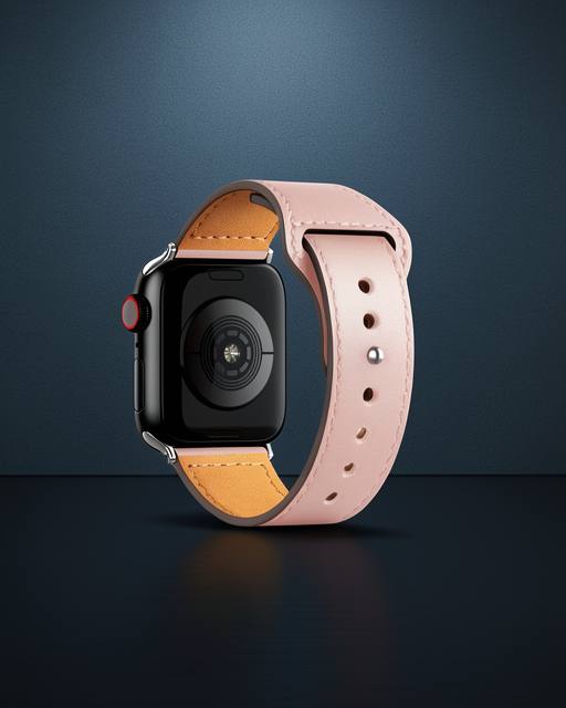 Apple Watch 38mm Kr415 Luaz Deri Kordon (saat Değildir) - Pembe