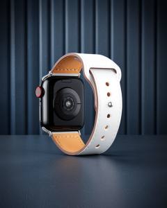 Apple Watch 38mm Kr415 Luaz Deri Kordon (saat Değildir) - Beyaz