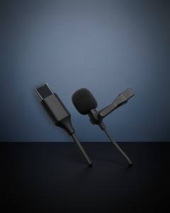 Type-c 2 Metre Double Mikrofon - Siyah