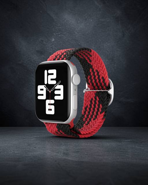 Apple Watch 38mm Kordon - Kırmızı Siyah