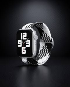 Apple Watch 38mm Kordon - Siyah Beyaz