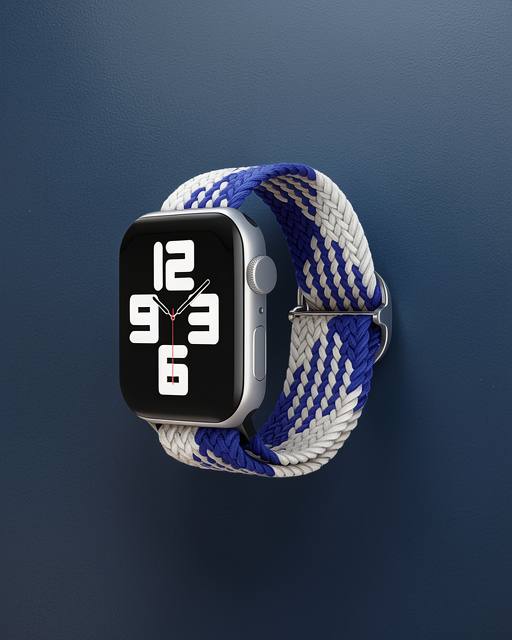 Apple Watch 38mm Kordon - Mavi Beyaz