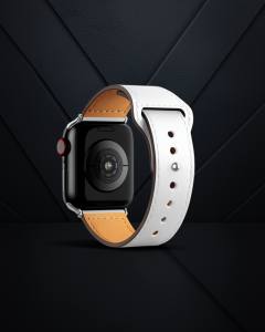 Apple Watch 42mm Kr415 Luaz Deri Kordon (saat Değildir) - Beyaz