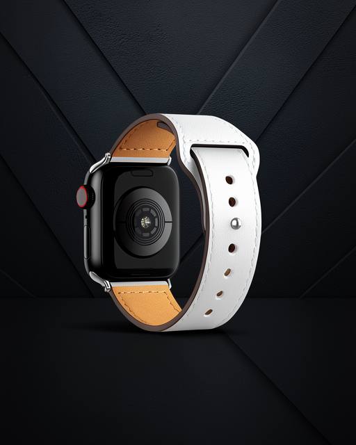 Apple Watch 42mm Kr415 Luaz Deri Kordon (saat Değildir) - Beyaz