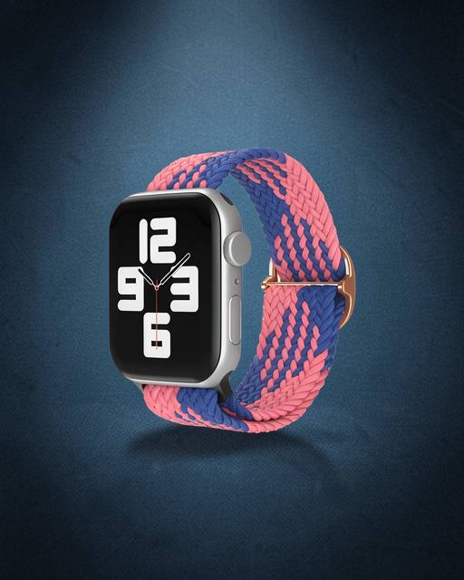 Apple Watch 42mm Kordon - Pembe-mavi