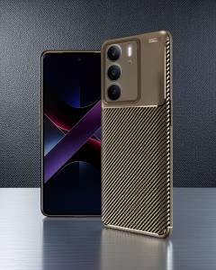 Realme C75 4G - Auto Focus Karbon Kılıf - Kahverengi