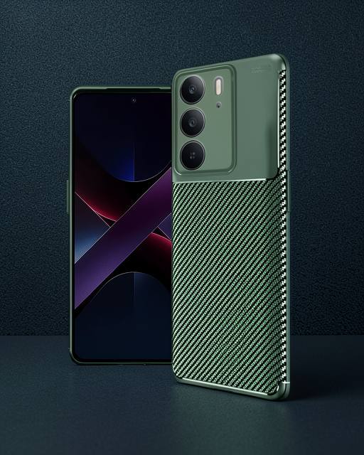 Realme C75 4G Auto Focus Karbon Kılıf - Koyu Yeşil