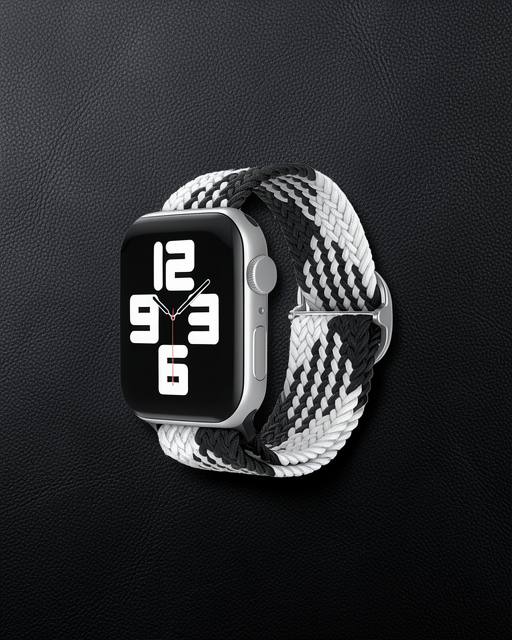 Samsung Watch 22mm Kordon - Siyah-Beyaz