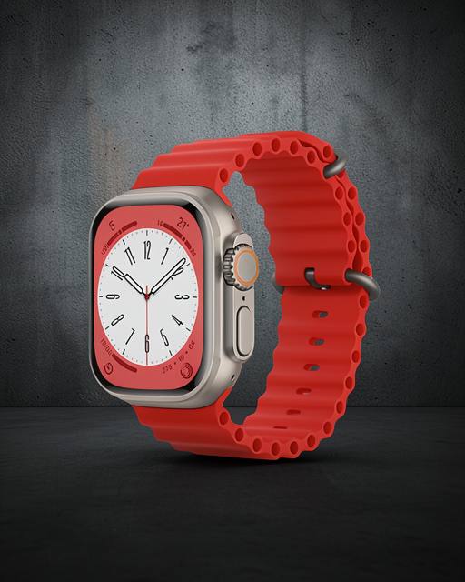 Apple Watch 42mm Ocean Kordon - Kırmızı