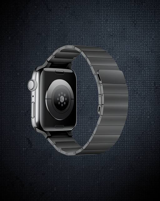 Apple Watch 38mm Kr404 Huks Kordon - Siyah