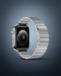 Apple Watch 38mm Kr404 Huks Kordon - Gümüş