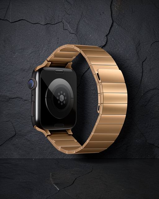 Apple Watch 38mm Kr404 Huks Kordon - Gold