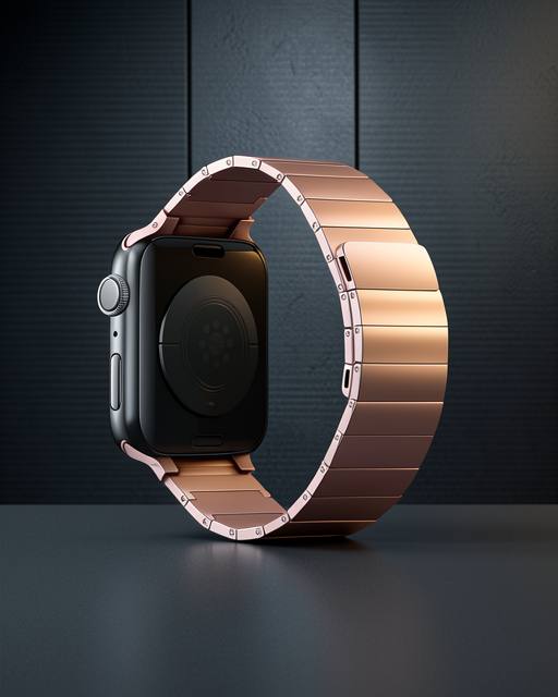 Apple Watch 42mm Kr404 Huks Kordon - Rose Gold