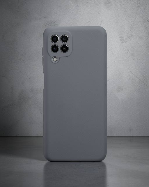 Samsung Galaxy A22 Kılıf Nano İçi Kadife Silikon - Gri