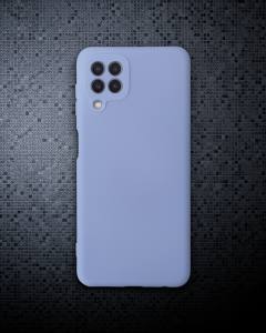 Samsung Galaxy A22 Kılıf Nano İçi Kadife Silikon - Lila