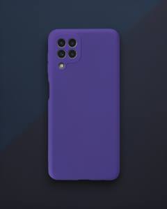 Samsung Galaxy A22 Kılıf Nano İçi Kadife Silikon - Mor