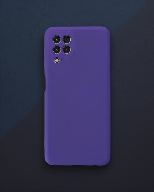 Samsung Galaxy A22 Kılıf Nano İçi Kadife Silikon - Mor